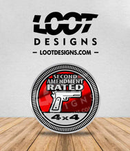 Load image into Gallery viewer, SECOND AMENDMENT RATED Badge for Offroad Vehicle