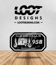 Load image into Gallery viewer, 4xE RECALLS Honor Badge for Offroad Vehicle