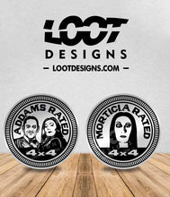Load image into Gallery viewer, ADDAMS / MORTICIA RATED Badge for Offroad Vehicle