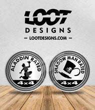 Load image into Gallery viewer, ALADDIN / SHADOW MAN RATED Badge for Offroad Vehicle