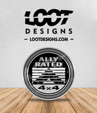 Load image into Gallery viewer, LESBIAN / PRIDE / ALLY RATED Badge for Offroad Vehicle