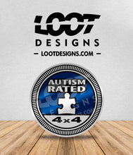 Load image into Gallery viewer, AUTISM / NEURODIVERSITY RATED Badge for Offroad Vehicle