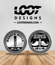 Load image into Gallery viewer, BARBER RATED Badge for Offroad Vehicle