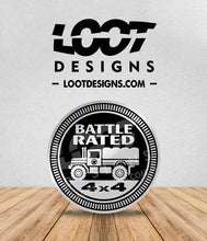 Load image into Gallery viewer, BATTLE RATED Badge for M35 / M37 / M1078 / M1079 Military Trucks