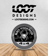 Load image into Gallery viewer, BLACK WIDOW RATED Badge for Offroad Vehicle