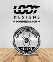 Load image into Gallery viewer, BLACK WIDOW RATED Badge for Offroad Vehicle