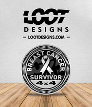 Load image into Gallery viewer, BREAST CANCER SURVIVOR Badge for Offroad Vehicle