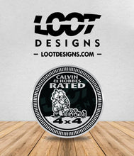 Load image into Gallery viewer, CALVIN & HOBBES RATED Badge for Offroad Vehicle