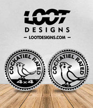 Load image into Gallery viewer, COCKATIEL RATED Badge for Offroad Vehicle