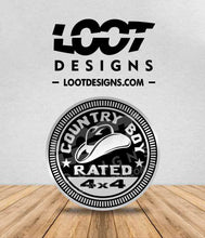 Load image into Gallery viewer, COUNTRY (Girl, Boy, Mom, Dad, PURE) RATED Badge for Offroad Vehicle