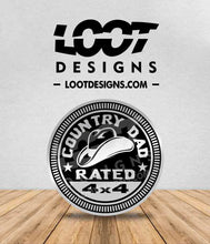 Load image into Gallery viewer, COUNTRY (Girl, Boy, Mom, Dad, PURE) RATED Badge for Offroad Vehicle