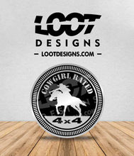 Load image into Gallery viewer, COWGIRL RATED Badge for Offroad Vehicle