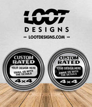 Load image into Gallery viewer, CUSTOM 4X4 RATED TRAIL Badge for Jeep