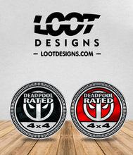 Load image into Gallery viewer, DEADPOOL RATED Badge for Offroad Vehicle