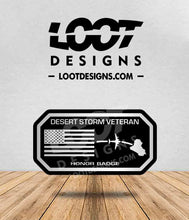 Load image into Gallery viewer, DESERT STORM VETERAN Honor Badge for Offroad Vehicle