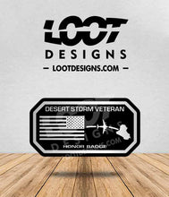 Load image into Gallery viewer, DESERT STORM VETERAN Honor Badge for Offroad Vehicle
