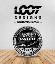 Load image into Gallery viewer, FLORIDA KEYS (RATED) Badge for Offroad Vehicle