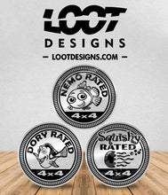 Load image into Gallery viewer, NEMO / DORY / SQUISHY / CRUSH Rated Badge for Offroad Vehicle