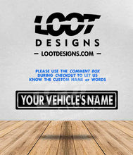 Load image into Gallery viewer, Your Vehicle's Name "FUN-SIZE" Badge for Offroad Vehicle