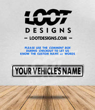 Load image into Gallery viewer, Your Vehicle's Name "FUN-SIZE" Badge for Offroad Vehicle