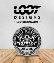Load image into Gallery viewer, FIRE RATED Badge for Offroad Vehicle