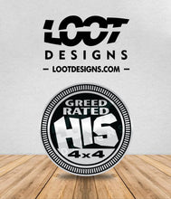 Load image into Gallery viewer, GREED RATED Badge for Offroad Vehicle