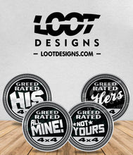 Load image into Gallery viewer, GREED RATED Badge for Offroad Vehicle