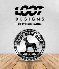 Load image into Gallery viewer, GREAT DANE RATED Badge for Offroad Vehicle