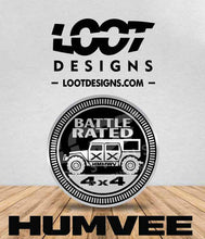 Load image into Gallery viewer, BATTLE RATED Badge for HMMWV