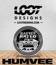 Load image into Gallery viewer, BATTLE RATED Badge for HMMWV
