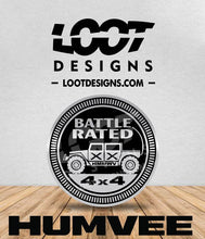 Load image into Gallery viewer, BATTLE RATED Badge for HMMWV
