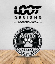 Load image into Gallery viewer, HOUND RATED Badge for Offroad Vehicle