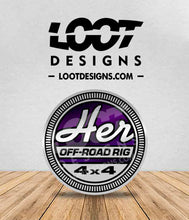 Load image into Gallery viewer, HER (Off-Road Rig) Badge for Offroad Vehicle