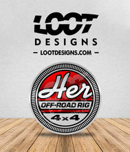 Load image into Gallery viewer, HER (Off-Road Rig) Badge for Offroad Vehicle