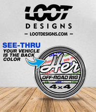 Load image into Gallery viewer, HER (Off-Road Rig) Badge for Offroad Vehicle
