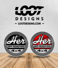 Load image into Gallery viewer, HER (Off-Road Rig) Badge for Offroad Vehicle