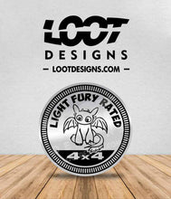 Load image into Gallery viewer, NIGHT / LIGHT FURY RATED Badge for Offroad Vehicle