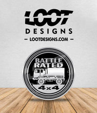 Load image into Gallery viewer, BATTLE RATED Badge for M35 / M37 / M1078 / M1079 Military Trucks