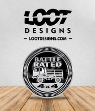 Load image into Gallery viewer, BATTLE RATED Badge for M35 / M37 / M1078 / M1079 Military Trucks