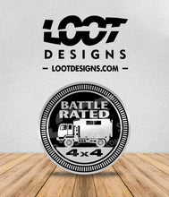 Load image into Gallery viewer, BATTLE RATED Badge for M35 / M37 / M1078 / M1079 Military Trucks