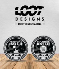 Load image into Gallery viewer, MANUAL RATED Badge for Offroad Vehicle