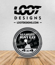 Load image into Gallery viewer, MANUAL RATED Badge for Offroad Vehicle