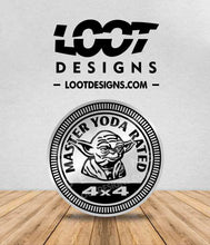 Load image into Gallery viewer, MASTER YODA RATED Badge for Offroad Vehicle