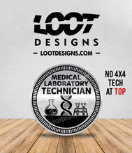 Load image into Gallery viewer, MED LAB SCIENTIST / TECH Badge for Offroad Vehicle