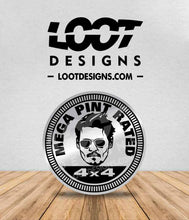 Load image into Gallery viewer, JOHNNY DEPP / MEGA PINT RATED Badge for Offroad Vehicle