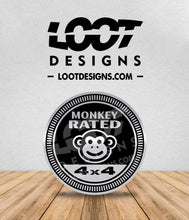 Load image into Gallery viewer, MONKEY RATED Badge for Offroad Vehicle