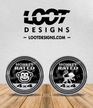 Load image into Gallery viewer, MONKEY RATED Badge for Offroad Vehicle