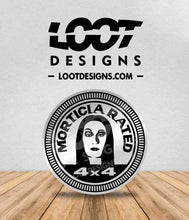 Load image into Gallery viewer, ADDAMS / MORTICIA RATED Badge for Offroad Vehicle