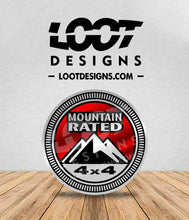 Load image into Gallery viewer, MOUNTAIN RATED Badge for Offroad Vehicle