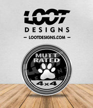 Load image into Gallery viewer, MUTT RATED Badge for Offroad Vehicle